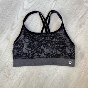 RBX Black and Grey Sports Bra Size Small